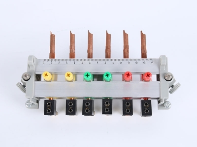 HH2018B三相鋁合金下出線(xiàn)表座（6滑塊,8滑塊，碲銅表棒，180、200孔距，200A大電流，M8螺桿）